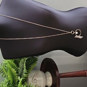 WHBM gold necklace with Swarovski crystal